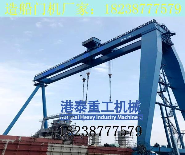 江苏南通造船龙门吊的自动化作业表现