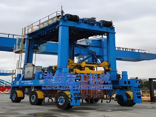 跨运车轮胎磨损带来的安全隐患 中型跨运车厂家